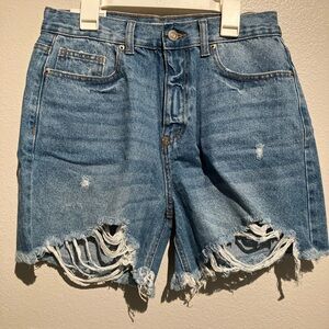 Forever 21, blue, mom shorts, size 28, women’s.